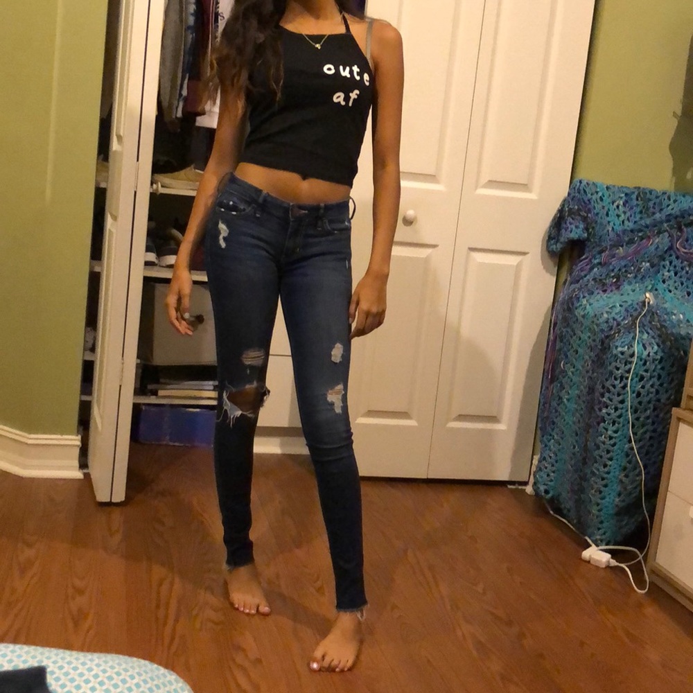 A distressed jean from hollister